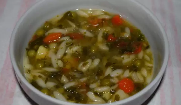 Зеленчукова супа с орзо
