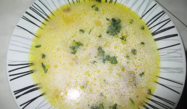Зеленчукова супа с ориз и застройка