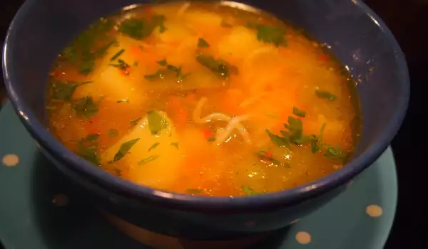 Лесна зеленчукова супичка без застройка