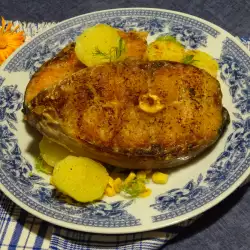 Печена риба със соев сос