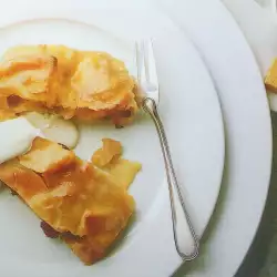 Десерт с ябълки и галета