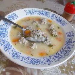 Супа топчета с лук