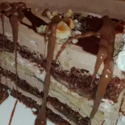 Бърза шоколадова торта Бейлис с готови блатове