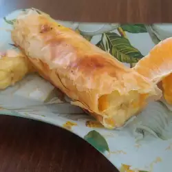 Десерт с банани и портокалова кора