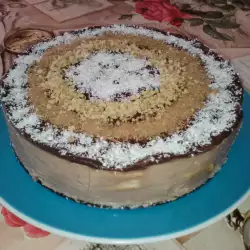Бисквитена торта с желатин и орехи