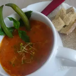 Вегетарианска супа с олио