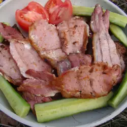 Свинско на скара с чесън