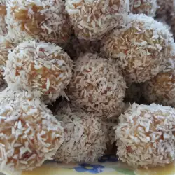 Детски бонбони с кокосови стърготини