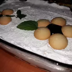 Десерт със сметана и кокосови стърготини