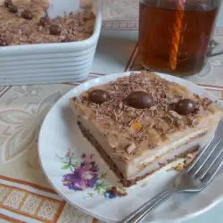 Бисквитена торта с тиквен крем