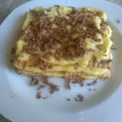 Десерт с банани и ванилия