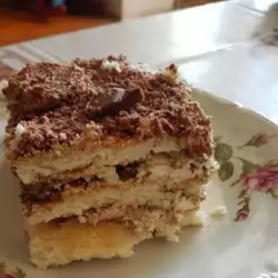 Бисквитена торта с Маскарпоне и банан
