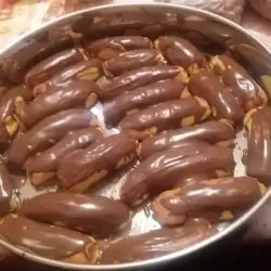 Турски сладки с течен шоколад