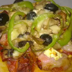 Пица по италиански с топено сирене
