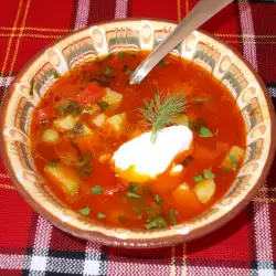 Супа със зелен лук без месо