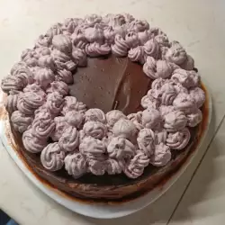 Шоколадова торта с маскарпоне и боровинки