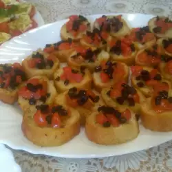 Здравословни сандвичи с чери домати