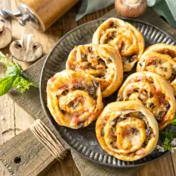 Бутер рулца с гъби и кашкавал