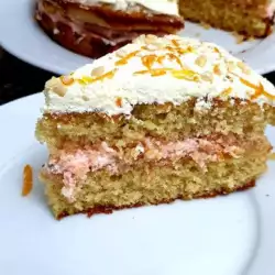 Бадемова торта с розова есенция и мед