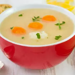 Супа с прясно мляко и зеленчуци