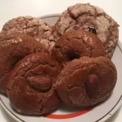 Какаови бисквити с пудра захар
