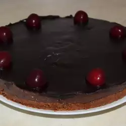 Десерт с извара и какао