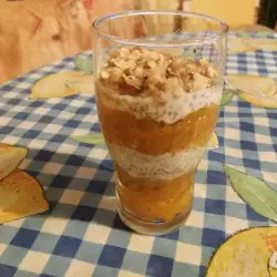 Десерт с тиква и кисело мляко
