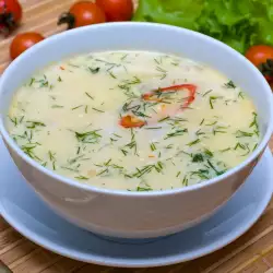 Пилешка супа с прясно мляко