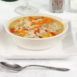 Пилешка супа с див ориз