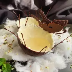 Десерт с кокосови стърготини без яйца