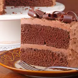Шоколадова торта с желатин и маскарпоне