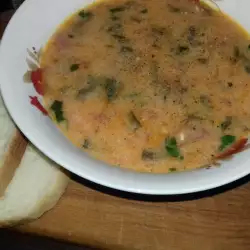 Вегетарианска супа с доматено пюре