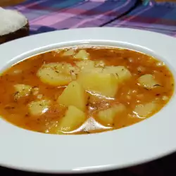 Постна картофена супа с олио