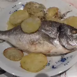 Печена риба със сметана