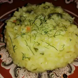Диетичен ориз с куркума без добавена сол и мазнина