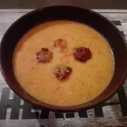 Доматена супа с брашно