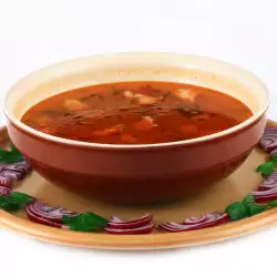 Доматена супа с бульон