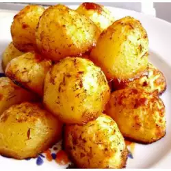 Печени картофи с мащерка