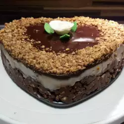 Шоколадова бисквитена торта с прясно мляко