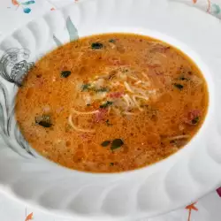 Есенна зеленчукова супа със застройка