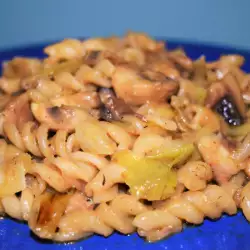 Макарони по италиански с печурки