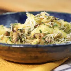 Картофена салата с лук и горчица