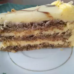 Торта гараш с бял шоколад