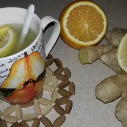 Джинджифилов чай с портокал и мед
