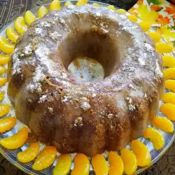 Десерт с ананас и мандарини