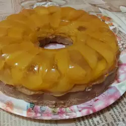 Желатинова торта с праскови