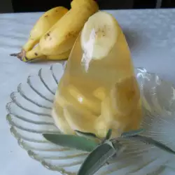 Бананов крем с желатин