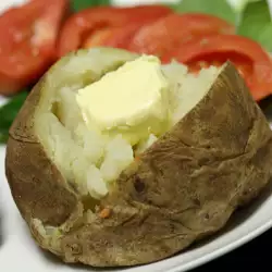 Пълнени картофи с лук на фурна