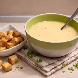 Картофена крем супа с масло и сметана