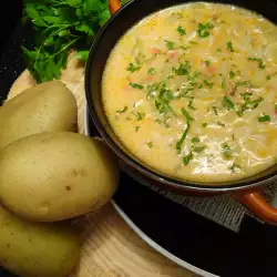 Зеленчукова супа със зеленчуков бульон